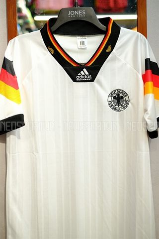  Áo Retro - Áo đấu Tuyển Đức trắng 1992/93 sân nhà 