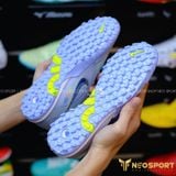 Giày Bóng Đá Cỏ Nhân Tạo Mercurial Zoom Vapor 14 Pro SF Bo Thun Xám/Tím Nhạt TF 