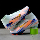  Giày Bóng Đá Cỏ Tự Nhiên Mercurial Vapor 16 Superfly cổ cao MDS009 Xám Xanh FG 