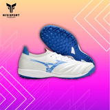 Giày Bóng Đá Cỏ Nhân Tạo Mizuno Morelia Neo 3 Sala Beta Bo Thun Trắng/Xanh TF 