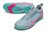  Giày Bóng Đá Cỏ Nhân Tạo Mercurial Vapor 16 Pro Bo Thun Prism - Ocean Cube/Pink Blast Xanh Hồng TF 