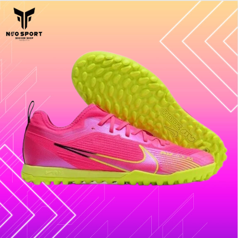  Giày Bóng Đá Cỏ Nhân Tạo Mercurial Vapor 15 Pro Airzoom SF Bo Thun Hồng Đế Chuối TF 
