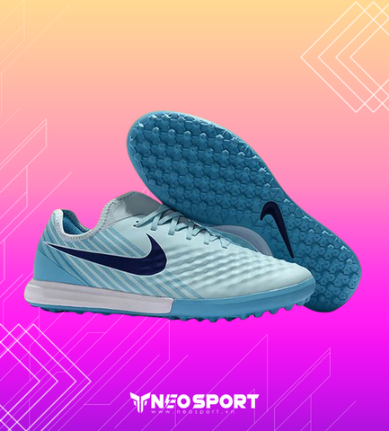  Giày Bóng Đá Cỏ Nhân Tạo Magistax bo thun Xanh Da TF 