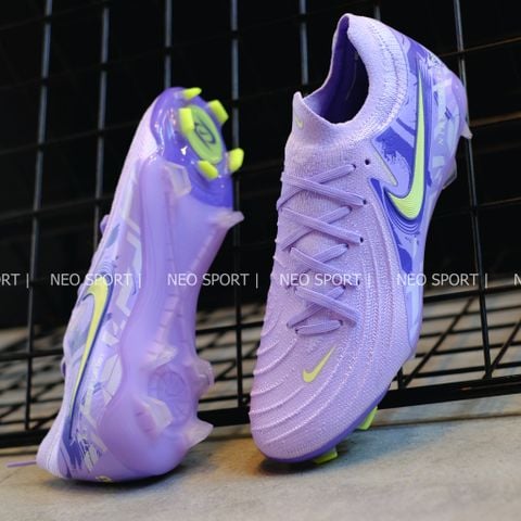  Giày Bóng Đá Cỏ Tự Nhiên Phantom GX2 Elite Bo Thun Tím FG 