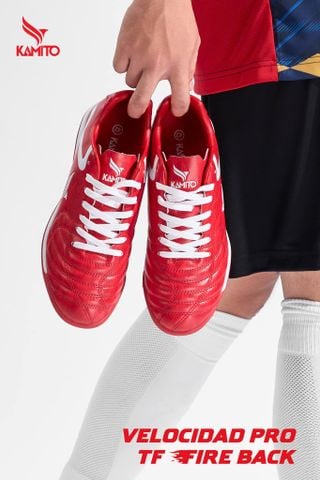  Giày Bóng Đá Chính Hãng KAMITO VELOCIDAD PRO TF FIRE PACK MÀU ĐỎ 