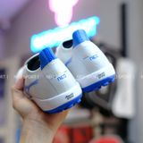  Giày Bóng Đá Cỏ Nhân Tạo Mizuno Morelia Neo 3 Sala Beta Bo Thun Trắng/Xanh TF 