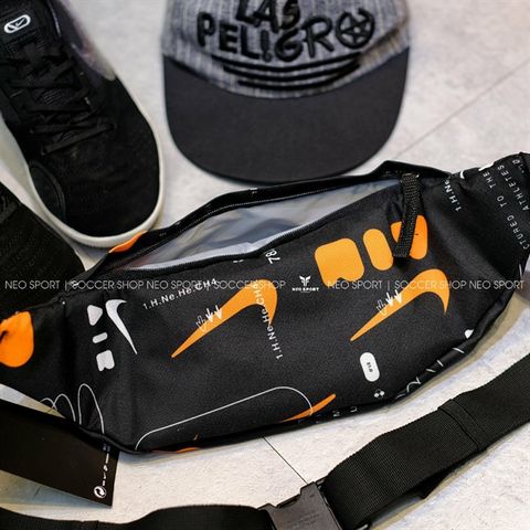  Túi Bao Tử Nike - Đen Cam 