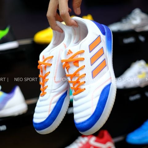  Giày Bóng Đá Futsal Top Sala Competition Trắng/Xanh/Đỏ IC 