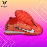  Giày Bóng Đá Cỏ Nhân Tạo Mercurial Air Zoom Superfly 9 Elite MDS CR7 Cổ Cao Đỏ/Cam TF 