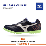  Giày Bóng Đá Chính Hãng Mizuno MRL Sala Club Đen/Xanh rêu TF 