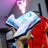  Giày Bóng Đá Cỏ Nhân Tạo Mercurial Vapor 16 Pro Trắng Đế Xanh Bích TF 