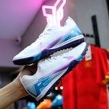  Giày Bóng Đá Cỏ Nhân Tạo Mercurial Vapor 16 Pro Trắng Đế Xanh Bích TF 