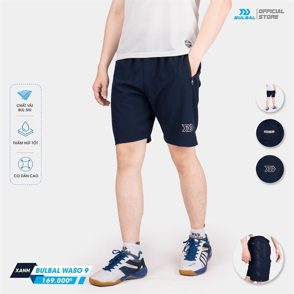  Quần Short Bulbal Waso 9 - Xanh Đen 