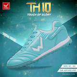  Giày Bóng Đá Chính Hãng Wika TH10 Xanh Ngọc TF 