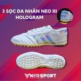  GIÀY BÓNG ĐÁ 3 SỌC NEO III Hologram - Sọc Bạc TF 