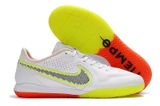  Giày Đá Banh Futsal Tiempo 9 Pro bo thun Trắng Đế Hai Màu IC 