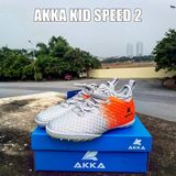  Giày Bóng Đá Chính Hãng Akka SPEED II KID Xám/Cam TF 