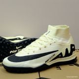  Giày Bóng Đá Cỏ Nhân Tạo Mercurial Air Zoom Superfly 9 Elite Cổ Cao Màu Trà Sữa TF 