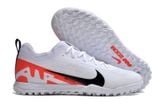  Giày Bóng Đá Cỏ Nhân Tạo Mercurial Vapor 15 Pro Airzoom Bo Thun Trắng Gót Đỏ TF 