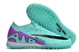  Giày Bóng Đá Cỏ Nhân Tạo Mercurial Air Zoom Vapor 15 Elite Bo Thun Xanh Ngọc Gót Tím TF 