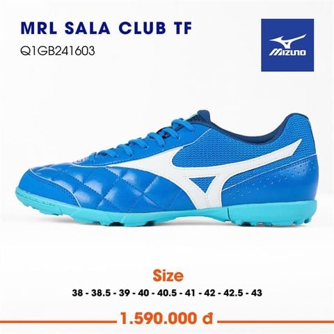  Giày Bóng Đá Chính Hãng Mizuno MRL SALA CLUB Xanh Ngọc TF 