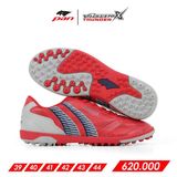  Giày Bóng Đá Chính Hãng Pan Thái Lan Cỏ nhân tạo Vigor X Thunder Đỏ TF 