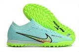  Giày Bóng Đá Cỏ Nhân Tạo Mercurial Air Zoom Vapor 15 Elite Bo Thun Xanh Ngọc Đế Chuối TF 