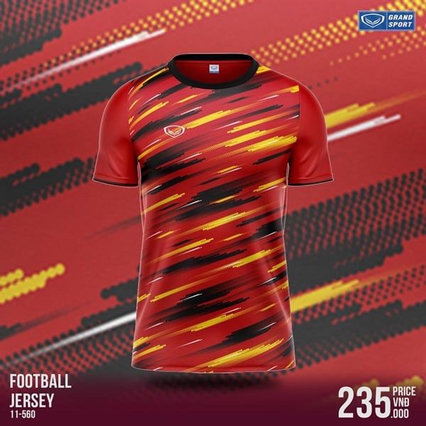  Áo Bóng Đá Grand Sport Football Jersey 11-560 Đỏ 