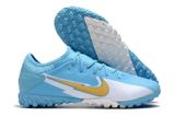  Giày Đá Banh Cỏ Nhân Tạo Mer Vapor 13 Pro bo thun Xanh Da TF 