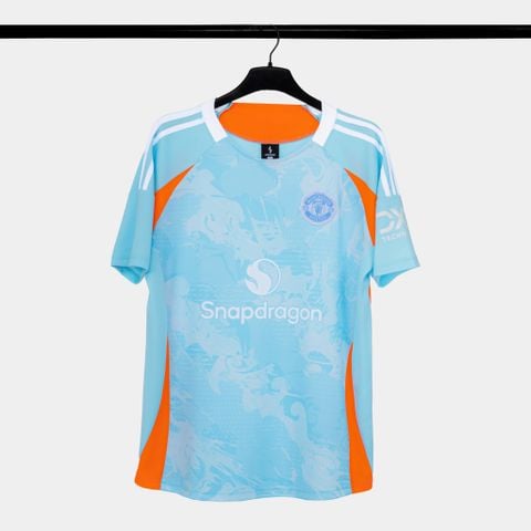  Bộ Quần Áo Bóng Đá STRIVEND - MU Xanh Da Design 