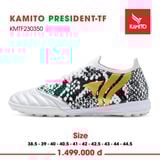  Giày Đá Banh Chính Hãng KAMITO President Da Kangaroo Trắng TF 