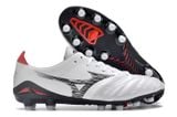  Giày Bóng Đá Cỏ Tự Nhiên Mizuno Morelia Neo 4 Pro Trắng Đế Đen FG 