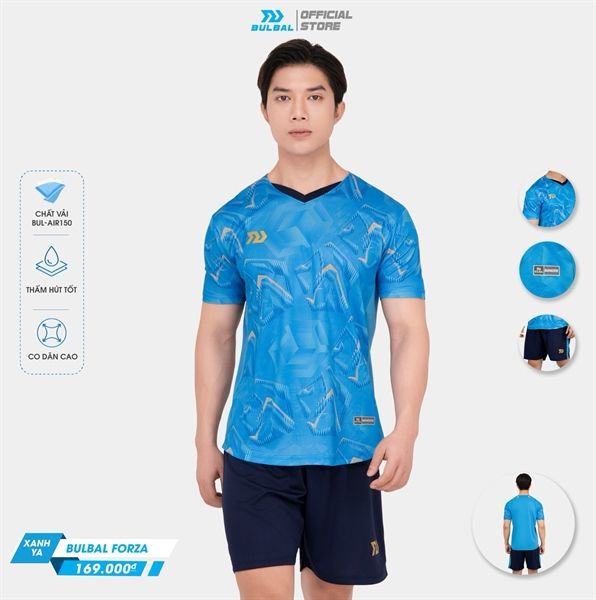  Bộ áo đá banh Bulbal Forza Xanh Ya 