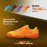 Giày Bóng Đá Chính Hãng Zocker Inspire Pro Gen 2 Orange/Vàng Cam TF 