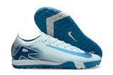  Giày Bóng Đá Cỏ Nhân Tạo Mercurial Vapor 16 Elite bo thun Xanh Da TF 
