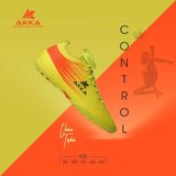  Giày Đá Banh Chính Hãng Akka Control II bo thun Vàng gót Cam TF 
