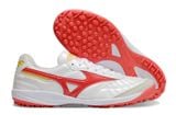  Giày Bóng Đá Cỏ Nhân Tạo Mizuno Morelia Sala Trắng Cam/Đỏ Đinh Tròn TF 