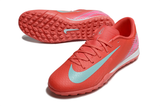  Giày Bóng Đá Cỏ Nhân Tạo Mercurial Vapor 16 Academy Mad Energy Đỏ/Hồng Logo Xanh TF 