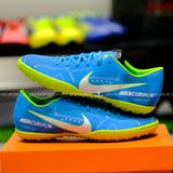  Giày Bóng Đá Cỏ Nhân Tạo Mercurial Victory 6 Neymar Xanh Da TF 