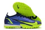 Giày Bóng Đá Cỏ Nhân Tạo Mercurial Vapor 14 Elite Bo Thun Xanh Bích Đế Chuối TF 