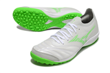  Giày Bóng Đá Cỏ Nhân Tạo Mizuno Morelia Neo 3 Sala Beta SF Bo Thun Trắng/Xanh Lá TF 