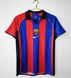  Áo Retro - Áo đấu Barca Xanh/Đỏ 2001/02 