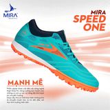  Giày Bóng Đá Chính Hãng Mira Speed One Xanh Ngọc TF 