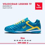  Giày Bóng Đá Chính Hãng KAMITO VELOCIDAD LEGEND Xanh Cổ Vịt TF 