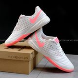  Giày Bóng Đá Futsal Lunar Gato II Hồng Nhạt Xám IC 