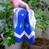  Giày Bóng Đá Cỏ Nhân Tạo Mercurial Vapor 16 Pro Bo V3 Bo Thun Trắng xanh nhạt TF 