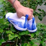  Giày Bóng Đá Cỏ Nhân Tạo Mercurial Vapor 16 Pro Bo V3 Bo Thun Trắng xanh nhạt TF 