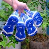  Giày Bóng Đá Cỏ Nhân Tạo Mercurial Vapor 16 Pro Bo V3 Bo Thun Trắng xanh nhạt TF 