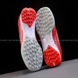  Giày Bóng Đá Cỏ Nhân Tạo F50 Đỏ/Trắng Không Dây Laceless Generation Pack TF 