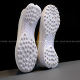  Giày Bóng Đá Cỏ Nhân Tạo F50 Trắng/Vàng đồng Không Dây Laceless Generation Pack TF 